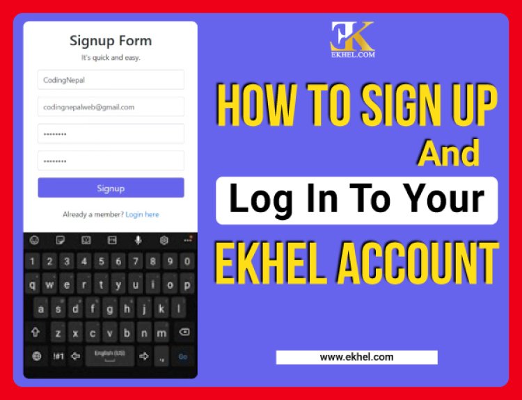 How to Register and Log in to the Personal Account at Ekhel